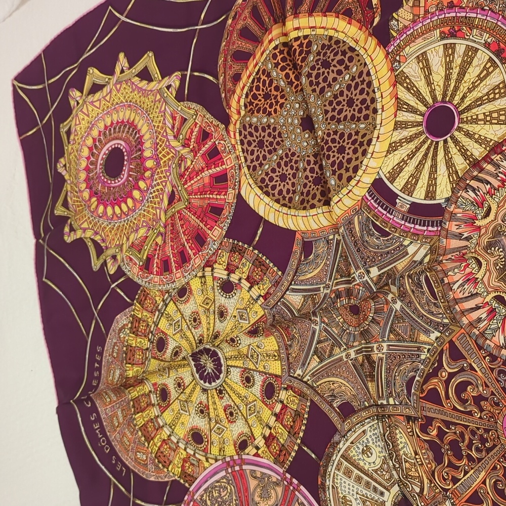 Hermes “Les Dômes Célestes” silk scarf - Picture 16 of 16